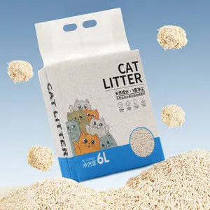 Thân thiện với môi trường tự nhiên Kitty Litter viên khá mạnh mẽ clumping siêu thấm mèo bằng gỗ cho vật nuôi