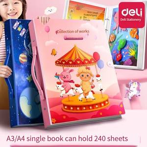 Deli-Colección <span class=keywords><strong>de</strong></span> certificados para niños y niñas, libro <span class=keywords><strong>de</strong></span> fotos <span class=keywords><strong>de</strong></span> estudiante <span class=keywords><strong>de</strong></span> escuela primaria A4, almacenamiento múltiple, alta calidad - Product Image 2