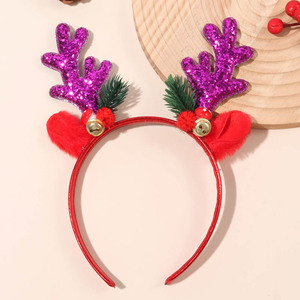 Serre-tête de Noël fait main transfrontalier, motif bois de <span class=keywords><strong>cerf</strong></span>, clochette et paillettes, pour adultes et enfants, accessoire de fête pour <span class=keywords><strong>cheveux</strong></span> - Product Image 6