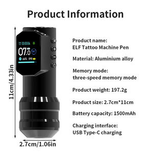 Máquina de Tatuaje <span class=keywords><strong>Rotativa</strong></span> Profesional OEM Mini, de Alta Calidad, con <span class=keywords><strong>Agujas</strong></span> Desechables Permanentes <span class=keywords><strong>para</strong></span> Arte Corporal - Product Image 4