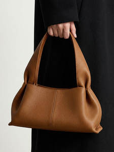 Bolso de Mano 2025 de Gran Capacidad, Forro de PU, Diseño Simple, Cuero Suave, Estilo Bandolera, para Mujer - Product Image 3