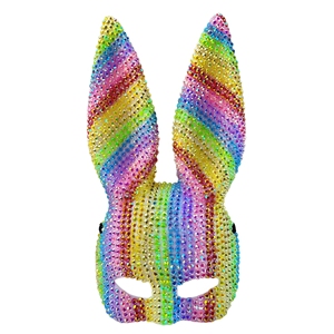 Adult Waterproof Rabbit Masquerade <strong>Mask</strong> &amp; Blindfold Set for Halloween Party Role Play Sex Toy - Product Image 3