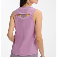Nouveau T-shirt de sport sans manches pour femmes, gilet de sport Fitness sans manches, haut de sport à manches courtes