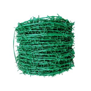 <span class=keywords><strong>Fil</strong></span> <span class=keywords><strong>de</strong></span> <span class=keywords><strong>fer</strong></span> barbelé anti-escalade <span class=keywords><strong>de</strong></span> haute qualité, 1,8 mm 2 mm, 2 brins, recouvert <span class=keywords><strong>de</strong></span> PVC, bobine <span class=keywords><strong>de</strong></span> 500 m pour usage agricole - Product Image 1