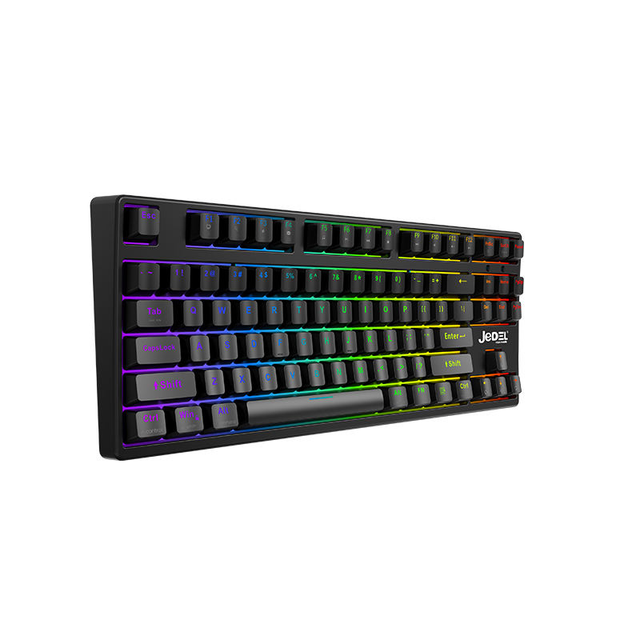OEM Custom Logo 68Keys Wired RGB Lighting Hot-Swap Programmable Mechanical Keyboard High Low Keys Ergonomic Gaming Keyboard