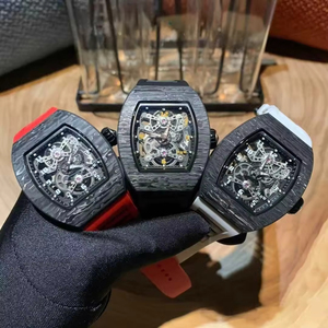 Luxury Designer Hollow RM17-01 Mechanical <b>Watch</b> High Quality Carbon Fiber Fashion Premium Wristwatch Unisex Movement Water - Product Image 1