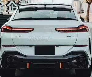 BMW G06 F96 Car Rear Trunk Spoiler Real Carbon Fiber Car Rear <b>Wing</b> for BMW X6 G06 F96 2020 2021 2022 2023 2024 Car Accessories - Product Image 3