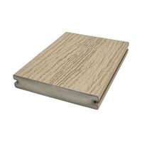 Plancher de terrasse en composite bois-plastique PVC et WPC rainuré antidérapant pour extérieur