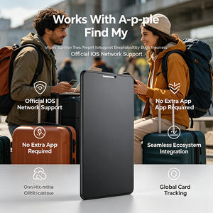 Compatible avec la fonction Localiser d'Apple (iOS Find My) pour <span class=keywords><strong>iPhone</strong></span>, iPad, Apple Watch – Aucune application supplémentaire requise – Disponible en plastique noir et blanc - Product Image 3