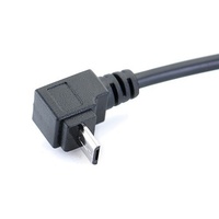 Connecteur Micro5p mâle à 90 degrés gauche/droite, adaptateur d'extension Type-C femelle, câble en PVC, compatible avec les appareils Android
