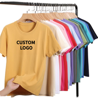 T-shirts en coton 100% pour hommes, logo brodé personnalisé OEM, manches courtes, uni, bonne qualité, décontracté, t-shirt en coton 100% tricoté uni