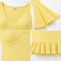 Robe de bal Anjie OEM ODM pour femme, rose, ornée de perles, style corset, en mousseline de soie à volants, à étages, à ourlet asymétrique, personnalisable, marque privée, vente en gros