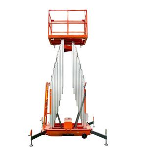 मोबाइल काम मंच प्रकार खड़ी डबल मस्तूल पोर्टेबल आदमी लिफ्ट मैनुअल एल्यूमीनियम पोर्टेबल सामग्री लिफ्ट <span class=keywords><strong>2</strong></span> मस्तूल - Product Image 2