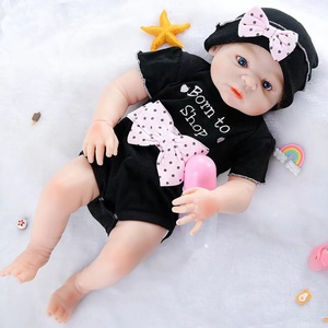Poupée <span class=keywords><strong>bébé</strong></span> <span class=keywords><strong>reborn</strong></span> en vinyle silicone pleine grandeur de 22 pouces, <span class=keywords><strong>fille</strong></span> nouveau-née, douce et flexible, peau 3D, ressemble à un vrai <span class=keywords><strong>bébé</strong></span> - Product Image 1