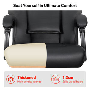 Neuer Ergonomischer Chefsessel mit verstellbarer Rückenlehne, Heizung, Knetmassage und Fußstütze - Product Image 4