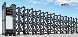 Nhôm Hàng Rào Bằng Tay <span class=keywords><strong>Retractable</strong></span> Accordion <span class=keywords><strong>Barrier</strong></span> Đối Với Chính Phủ - Product Image 4