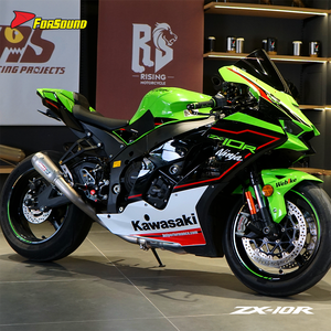 Sistema de escape para motocicleta Kawasaki ZX10R, estilo IntactGP, con rejilla de malla, silenciador de titanio para carreras en pista, precio mayorista de fábrica Forsound - Product Image 5