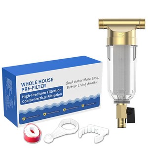 Prefiltro <span class=keywords><strong>de</strong></span> Agua para Calentador Solar con Elemento Filtrante <span class=keywords><strong>de</strong></span> Malla SS304 <span class=keywords><strong>de</strong></span> 60 Micras, Prefiltro Purificador <span class=keywords><strong>de</strong></span> Agua para Toda la Casa - Product Image 6