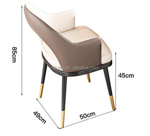 Mesa de comedor minimalista de diseño indio para apartamento pequeño, juego de mesa curvada de cuatro esquinas con pizarra de mármol brillante - Product Image 6