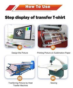 Papier de transfert thermique pour sublimation, papier pour presse à chaud pour imprimantes à jet d'encre - Product Image 6