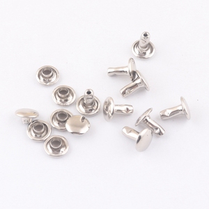 Petit rivet à double capuchon en <span class=keywords><strong>métal</strong></span> de 8x8mm bon marché pour l'attache de sangle de lanière de sac - Product Image 3