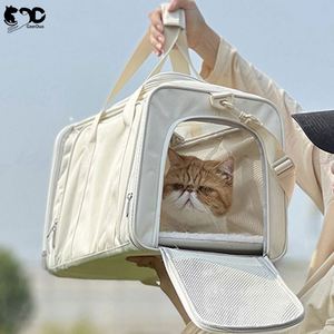 Free sample Breathable <b>Large</b> Capacity Fan Shaped Pet Expansion Pack Tote Bag Pet <b>Carrier</b> for <b>Cat</b> and Small Dogs - Product Image 3