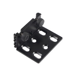 Invisible Sliding Door Track YG293 Cold Rolled Steel Black White Minimalist Design Smooth Rolling Door Hardware - Product Image 3