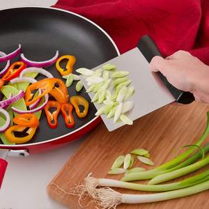 Couteau à nouilles en acier inoxydable, établi de Chef professionnel, grattoir à poudre, grattoir à pâtisserie, hachoir à Pizza, coupe-pâte oxine - Product Image 6