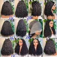 Wig penutup renda keriting birai 5x5 Wig rambut manusia mentah Vietnam renda murah Wig depan renda telah ditanami HD