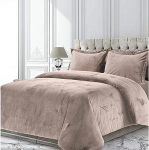 Ensemble de literie en velours de soie doux de qualité hivernale en gros avec oreiller en flanelle et garnissage en polyester - Product Image 3