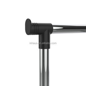 二重ポール調整可能アイアン製クラシックデザインワードローブ衣類ラック回転式伸縮スタンド衣類乾燥ラック - Product Image 3