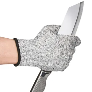 Guanti resistenti al taglio <span class=keywords><strong>di</strong></span> livello 5 Hppe in fibra <span class=keywords><strong>di</strong></span> vetro lavorato a maglia <span class=keywords><strong>di</strong></span> protezione da <span class=keywords><strong>lavoro</strong></span> Anticut resiste a <span class=keywords><strong>mano</strong></span> En388 guanti da taglio - Product Image 2