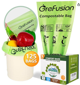 Mẫu bán chạy 100% phân hủy sinh học, có thể ủ phân, dùng làm túi đựng rác nhà bếp, có lớp chống thấm nước - Product Image 1