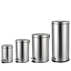 Cestino per <span class=keywords><strong>Rifiuti</strong></span> in Acciaio Inox Rotondo Tutte le Dimensioni Bidone a <span class=keywords><strong>Pedale</strong></span> per Interni Cucina Bidone per <span class=keywords><strong>Rifiuti</strong></span> Esterno WBR001 - Product Image 6