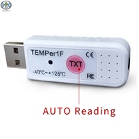 Testeur de capteur de température, enregistreur de données, thermomètre USB, thermostat -55~+125°C, blanc, série TEMPer1F, PC portable, alarme par e-mail