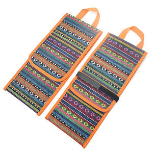 Sac à outils de style ethnique 42x18cm, rangement multifonctionnel extérieur pour outils de tente et de bâche avec poches, design sac à main - Product Image 3