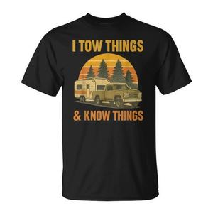 T-shirt I Tow Things And Know Things à col rond et manches courtes pour hommes adultes, cadeau promotionnel - Product Image 1