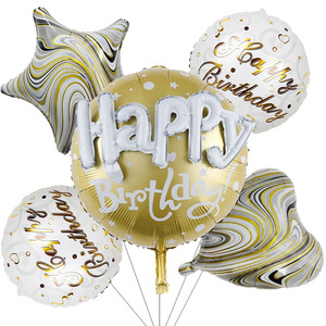 5 pezzi palloncino di Helium di san valentino rotondo da 22 pollici palloncino di <span class=keywords><strong>buon</strong></span> <span class=keywords><strong>compleanno</strong></span> amore palloncino regalo Baby Shower palla sulla decorazione di sfondo della palla - Product Image 1