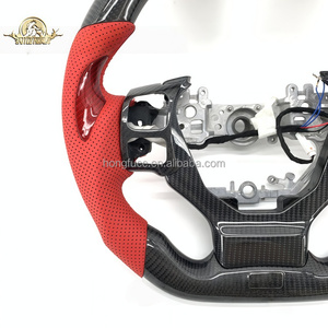 Volant en cuir perforé en fibre de carbone forgé personnalisé Hongfu pour Lexus IS 300 350 <span class=keywords><strong>500</strong></span> <span class=keywords><strong>F</strong></span> Sport IS LC NX LS ES <span class=keywords><strong>GS</strong></span> CT <span class=keywords><strong>GS</strong></span> - Product Image 5