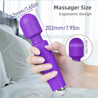 Masseur vibrant puissant rechargeable en silicone, portable, pour la relaxation du corps, stimulation du clitoris et du point G, jouet sexuel pour femmes.