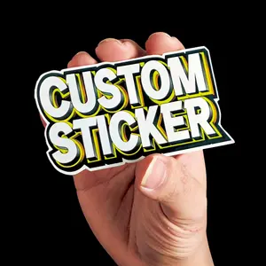 Customized Die Cut Logo Stickers Vinyl PVC UV Resist Printing Label Outdoor Waterproof Self-Adhesive Print Custom Stickers