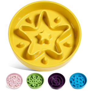 Wholesale Slow Dog & <b>Cat</b> Pet Feeding Bowl with Non-skid Silicone Mat Plastic Food Grade Slow <b>Feeder</b> - Product Image 5