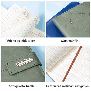 Carnets personnalisés en gros avec stylo et bouteille d'eau, cadeaux promotionnels d'affaires, carnet en cuir A5, coffret cadeau - Product Image 4