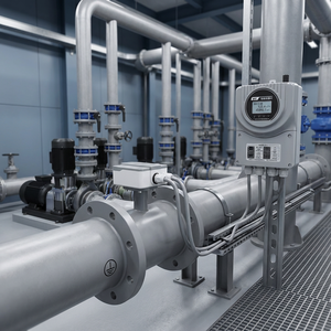 DN20-600 RS485 <span class=keywords><strong>3</strong></span>インチステンレス鋼高精度±0.5%電磁流量計（廃水・下水産業用フランジ付き） - Product Image 1