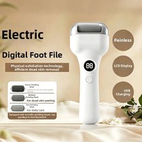 Nouvelle ponceuse électrique double face pour pieds, appareil de pédicure rechargeable et portable avec affichage LED