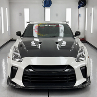 Capot avant en Fiber de carbone prix usine pour Nissan GTR R35 Top TS Style capot moteur nouvel état boulons vis Clips