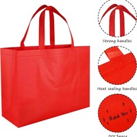 Bolsas de Compra Reutilizables de Tela No Tejida Termoselladas por Ultrasonidos, Ecológicas, Personalizables, Plegables, con Asa de Mano, Estampado en Caliente