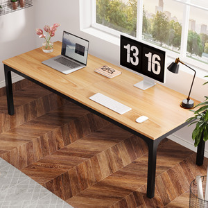 <span class=keywords><strong>Escritorio</strong></span> Doble Local de EE. UU., <span class=keywords><strong>Escritorio</strong></span> para Computadora Extra Largo de 78.7 Pulgadas, Escritorios de Oficina Grandes de Madera con Patas de Metal Resistentes - Product Image 3