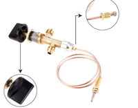 Kit de vanne de sécurité anti-extinction de flamme pour barbecue au charbon basse pression, foyer à gaz et brasero, en PVC résistant à la corrosion