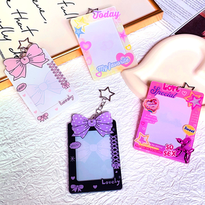 Porta-retratos de Plástico Acrílico Personalizado, Amostra Grátis, Suporte para PC, Chaveiros, Porta-Cartões Transparente - Product Image 3